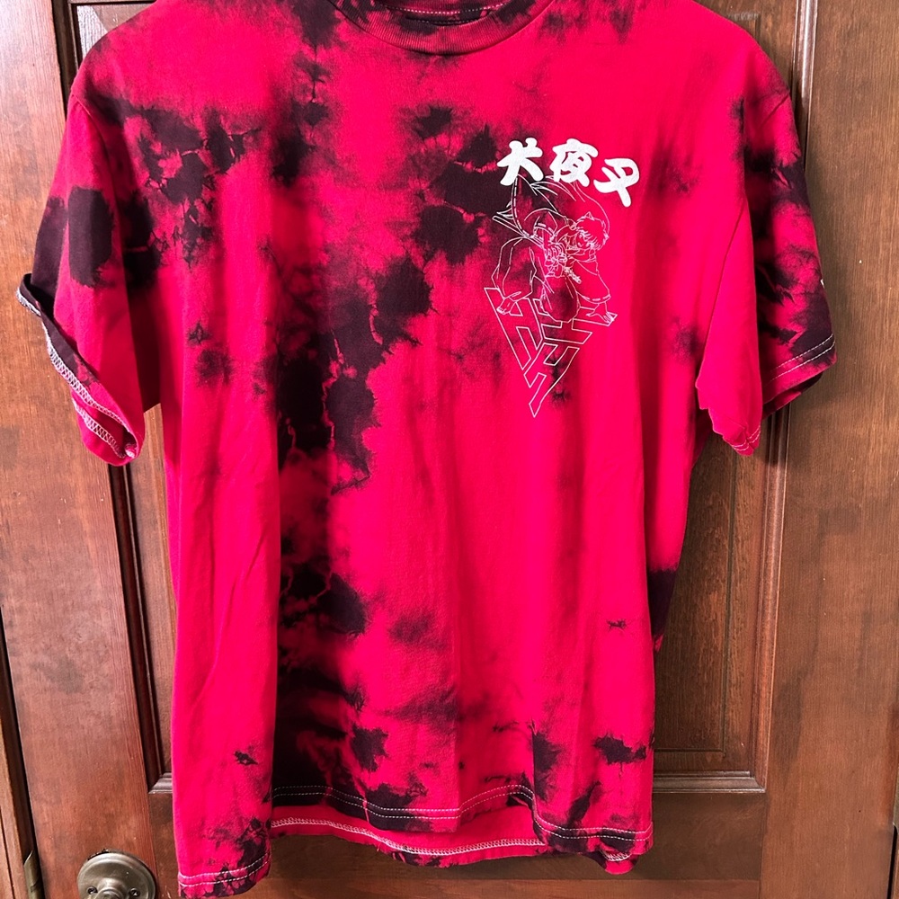 InuYasha Awesome Vibrant Red and Black Men's Graphic Tee. Size M